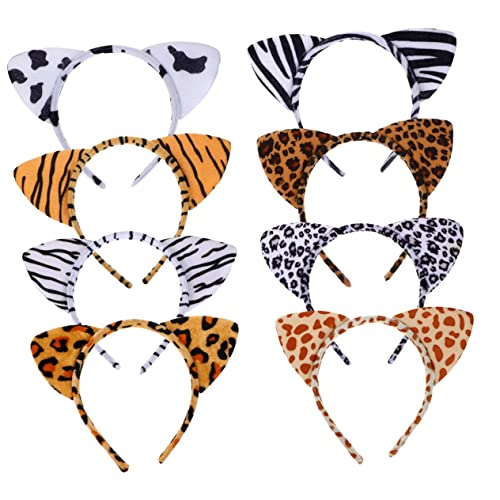 Happyyami Stirnband mit Katzenohren im Leopardenmuster 8 Stück Tierkopfschmuck für Erwachsene für Partys und Halloween Happyyami Stirnband mit Katzenohren im Leopardenmuster 8 Stück Tierkopfschmuck für Erwachsene für Partys und Halloween von Happyyami