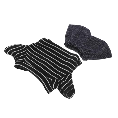 Happyyami Bezauberndes Bärenpuppen-Outfit-Set Mit Hose Zartes Ankleiden Für Mädchen – Widerstandsfähig von Happyyami