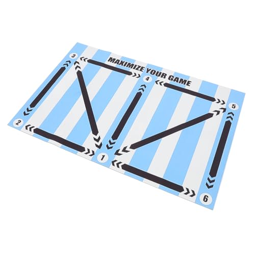 Happyyami Footstep Trainingsmatte Für Fußball Fußball Training Pad rutschfeste Trainingsmatte Schalldicht - Ausrüstung Weiß/ Happyyami Footstep Trainingsmatte Für Fußball Fußball Training Pad rutschfeste Trainingsmatte Schalldicht - Ausrüstung Weiß/ von Happyyami