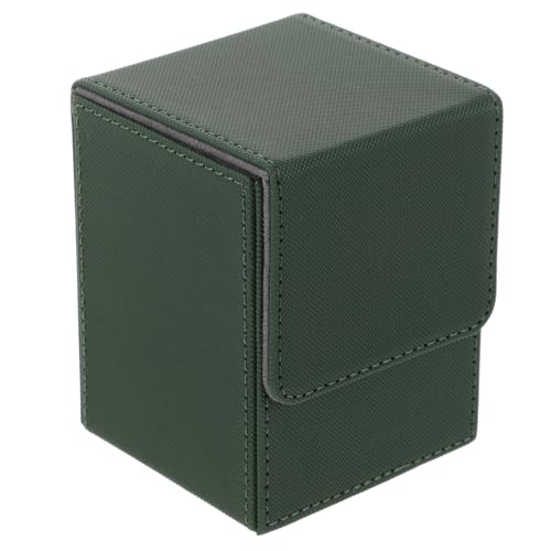 Happyyami Für Karten Sammelkartenordner Kartenhalter Cube-aufbewahrungseinheit Hüllen Für Kartendecks Sammelkartenbehälter Verschleißfestes Flanell Green von Happyyami
