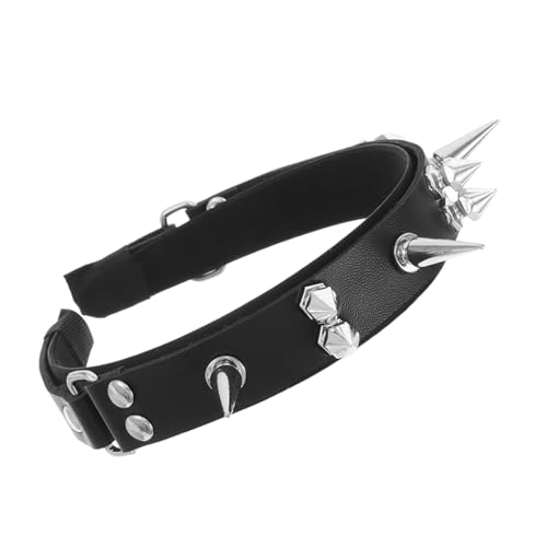 Happyyami Gothic Punk Spiked Headband für Damen Luxuriöse Barock Haaraccessoires für Halloween Cosplay und Partys Bequem und Langlebig Schwarz Einzigartiger Stil von Happyyami