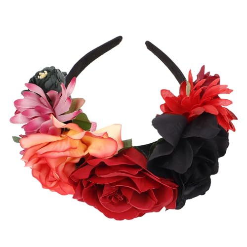 Happyyami Halloween Haarreif mit Rosenblüten Leichter Kopfschmuck für Halloween Partys Einzigartiger Haarschmuck für für Cosplay und Fotoshootings Happyyami Halloween Haarreif mit Rosenblüten Leichter Kopfschmuck für Halloween Partys Einzigartiger Haarschmuck für für Cosplay und Fotoshootings von Happyyami