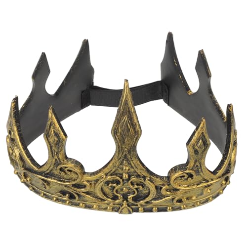 Happyyami Königskrone: Königliche Königskrone für Jungen, weiches Stirnband, königliche Cosplay-Kopfbedeckung für Halloween-Rollenspiele und Themenpartys von Happyyami