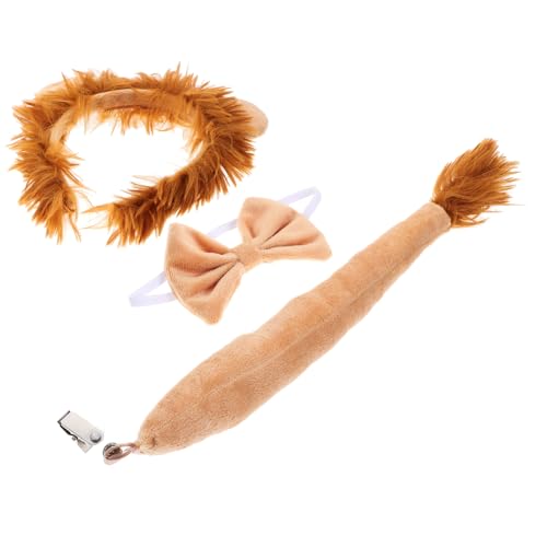 Happyyami Kostüm Set Für Junge Mädchen Tierische Verkleidung Mit Haarreif Abnehmbarer Und Fliege Für Halloween Karneval Und Mottopartys von Happyyami