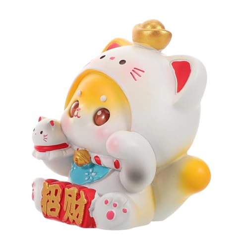 Happyyami Kreative Chinesische Auto-Ornamente aus Hochwertigem Material Süße Mini-Figuren mit Feiner Handwerkskunst für Armaturenbrett und Wohnzimmertisch Stilvolle Dekoration für Frauen und von Happyyami