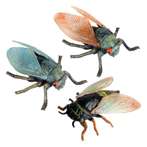 Happyyami Kunststoff-Zikade Gefälschtes Zikade-Modell 3 Stück Simulierte Insekten-Zikadenfigur Tierfiguren Desktop-Skulptur Ornament Für Fliegenstreich Scherz Halloween-Partygeschenke Happyyami Kunststoff-Zikade Gefälschtes Zikade-Modell 3 Stück Simulierte Insekten-Zikadenfigur Tierfiguren Desktop-Skulptur Ornament Für Fliegenstreich Scherz Halloween-Partygeschenke von Happyyami