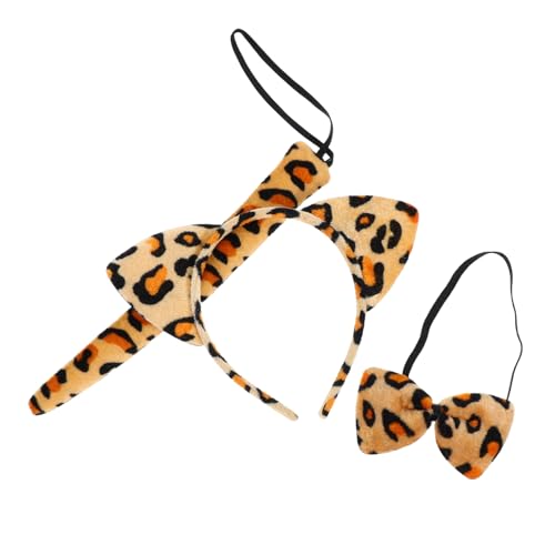 Happyyami Leopardenohren Haarreif mit Fliege und Teiliges Kostümzubehör für Accessoire für Halloween und Karneval Bequem und Hautfreundlich Happyyami Leopardenohren Haarreif mit Fliege und Teiliges Kostümzubehör für Accessoire für Halloween und Karneval Bequem und Hautfreundlich von Happyyami