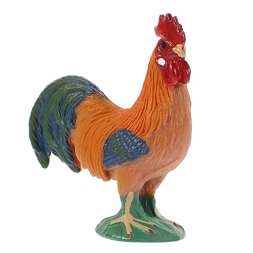 Happyyami Lifelike Rooster Model für Simuliertes Hühner Sicherem für Dekoration und Frühe Bildung Perfektes für und Farmfans von Happyyami