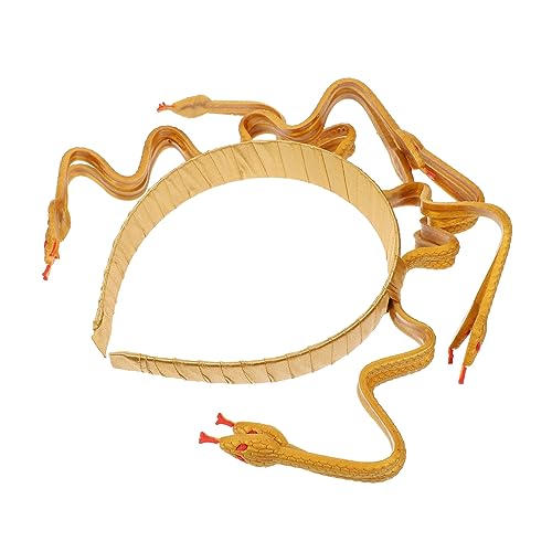 Happyyami Medusa Cosplay Stirnband mit Schlangenkopf Goldene Haarreif für Halloween und Partys Einzigartiges Design Sicher und Langlebig Tolles für Happyyami Medusa Cosplay Stirnband mit Schlangenkopf Goldene Haarreif für Halloween und Partys Einzigartiges Design Sicher und Langlebig Tolles für von Happyyami