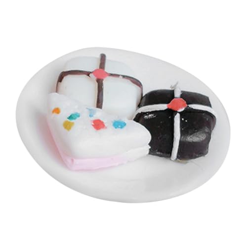 Happyyami Mikrolandschafts-Minihaus DIY House Miniature Miniatures Miniaturkuchen mockin miniaturmodelle Miniatur-Dessertkuchen gefälschtes Kuchenmodell Dessert-Modell- Mini-Kuchen Harz von Happyyami