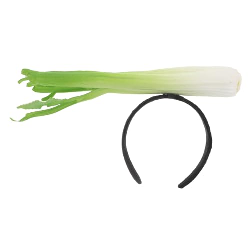 Happyyami Realistisches Sellerie Haarband Lustiger Haarreifen für Halloween Geburtstagsfeiern Cosplay und Fotorequisiten Geeignet für Altersgruppen mit Rustikalem und Bequemem Sitz von Happyyami