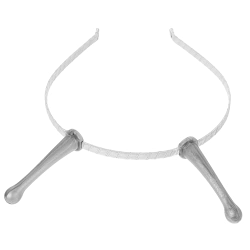 Happyyami Stirnband für Kostümpartys Silberner Haarreif für Halloween und Cosplay Leicht und Komfortabel Perfektes Zubehör für Übernachtungspartys und Festivals von Happyyami