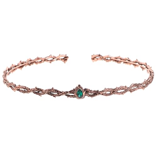 Happyyami Strass Dornenkrone für Frauen Kristall Krone Circlet Kostüm Kopfbedeckung für Männer Renaissance Kopfschmuck - Geburtstagsparty Cosplay Halloween Happyyami Strass Dornenkrone für Frauen Kristall Krone Circlet Kostüm Kopfbedeckung für Männer Renaissance Kopfschmuck - Geburtstagsparty Cosplay Halloween von Happyyami