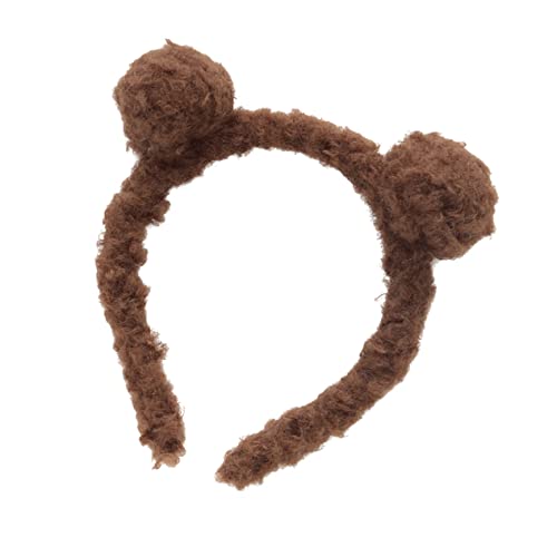 Happyyami Süßes und Niedliches Plüsch Bärenohren Haarband für Lustiger Haarschmuck für Mädchen Perfektes Accessoire für Partys und Festivals Dunkelbraun Happyyami Süßes und Niedliches Plüsch Bärenohren Haarband für Lustiger Haarschmuck für Mädchen Perfektes Accessoire für Partys und Festivals Dunkelbraun von Happyyami