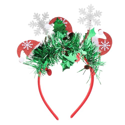 Happyyami Weihnachts Stirnband mit Bunten Streifen Neujahrs Kopfschmuck für Damen und Herren Auffälliges Party Accessoire für Festliche Anlässe Leicht und Komfortabel Passt für Kopfgrößen von Happyyami