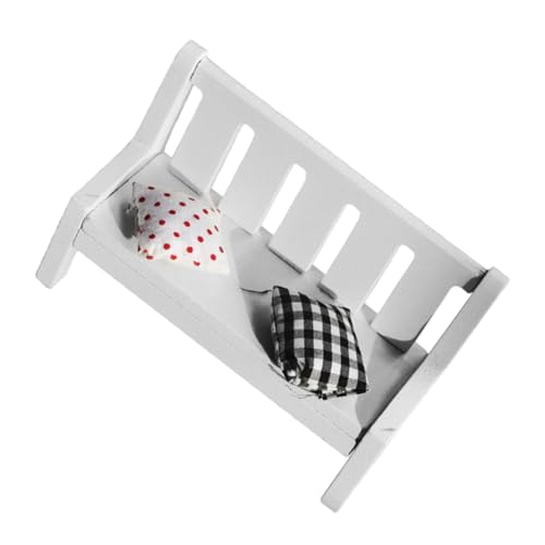 Mini Holzbank für Puppenhaus Dekorative Möbel für Mikrolandschaften und DIY Projekte Leichtem und Langlebigem als Fotorequisite und Wohnaccessoire von Happyyami