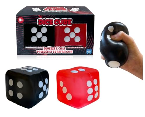 Hapros 2 Stück Würfelzuckerball Stressbälle – Coole Neuheit Zuckerbälle Schöne Würfel Quetschspielzeug – Rot und Schwarz 2 Stück Hapros 2 Stück Würfelzuckerball Stressbälle – Coole Neuheit Zuckerbälle Schöne Würfel Quetschspielzeug – Rot und Schwarz 2 Stück von Hapros