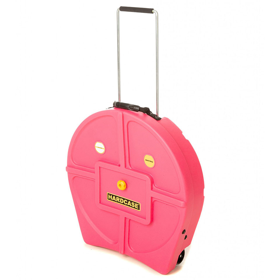 Hardcase Colored HNP9CYM22-P Padded 22" Pink Cymbal Trolley Cymbalcase von Hardcase