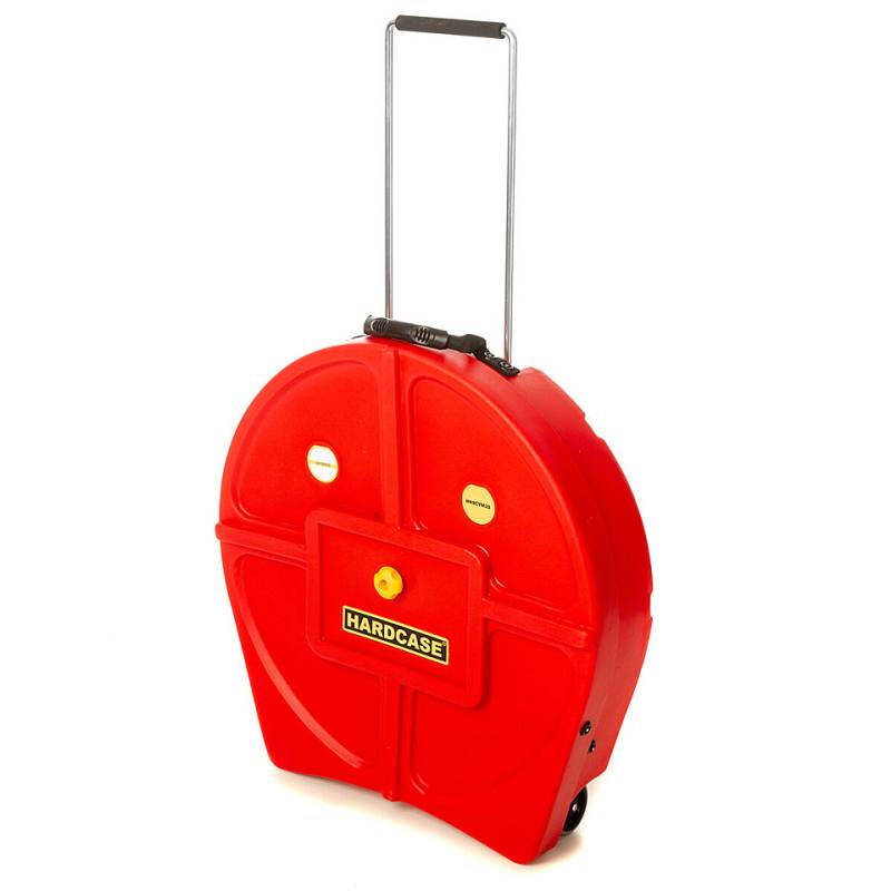 Hardcase Colored HNP9CYM22-R Padded 22" Red Cymbal Trolley Cymbalcase von Hardcase