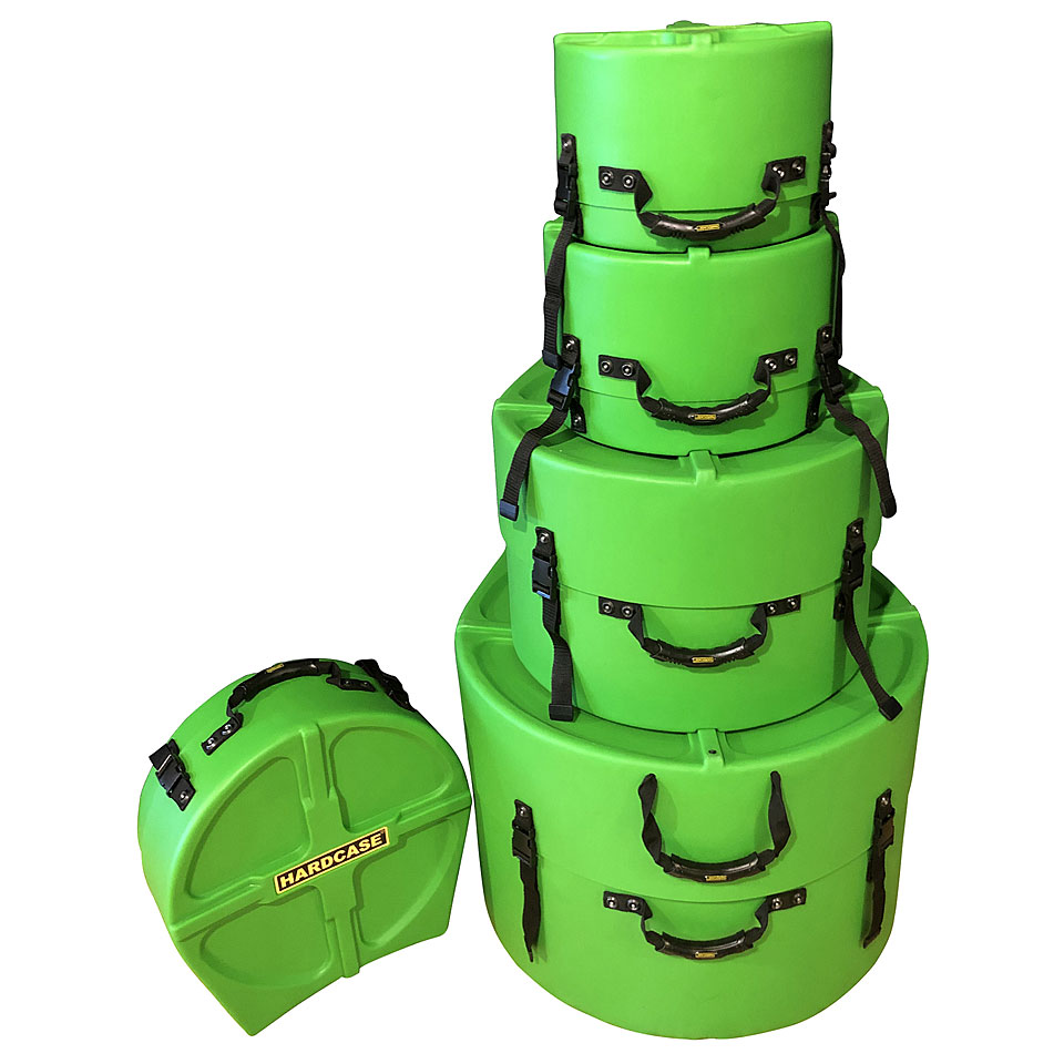 Hardcase Colored Fully Lined 22/10/12/16/14 Light Green Drum Case Set Hardcase Colored Fully Lined 22/10/12/16/14 Light Green Drum Case Set von Hardcase