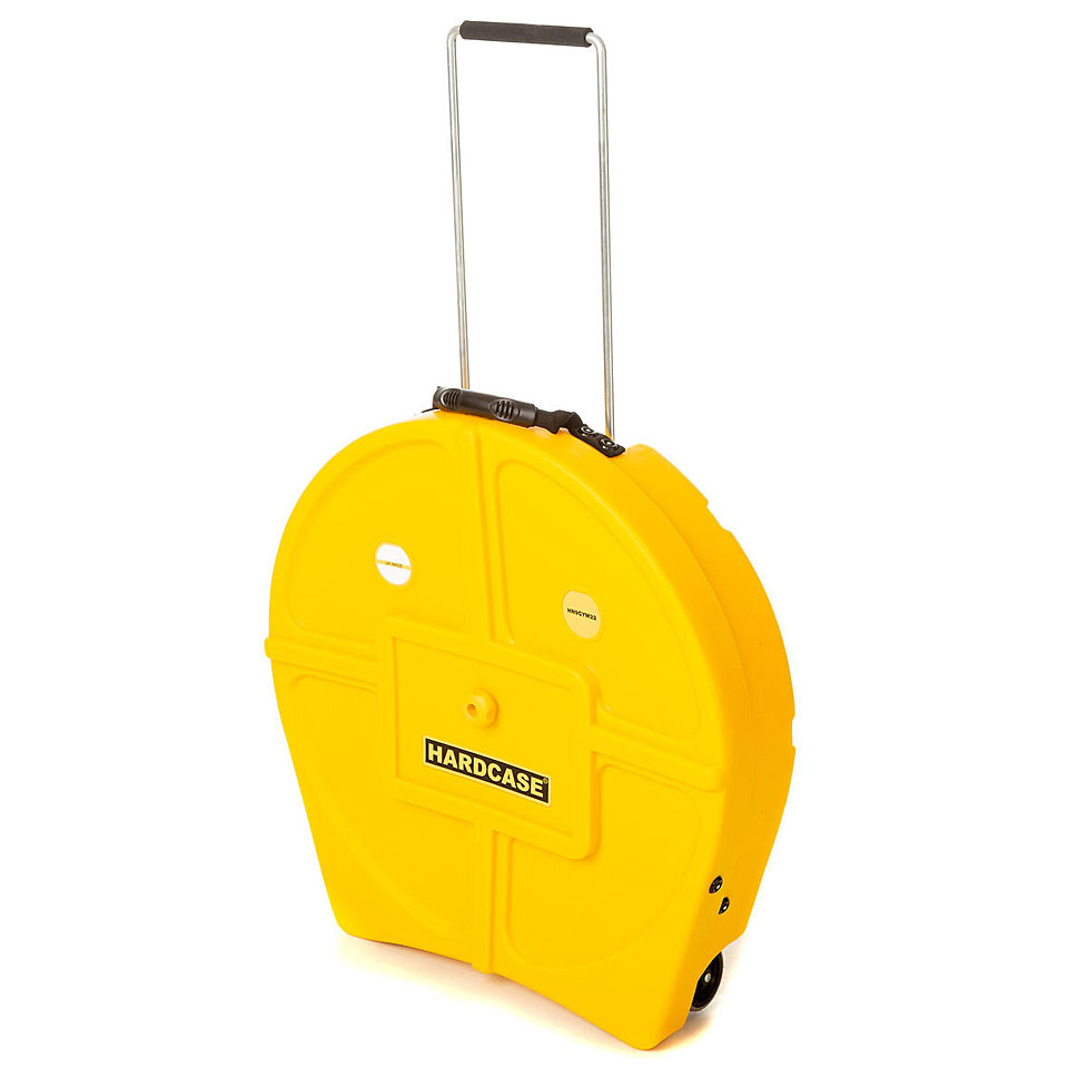 Hardcase Colored HNP9CYM22-Y Padded 22" Yellow Cymbal Trolley von Hardcase