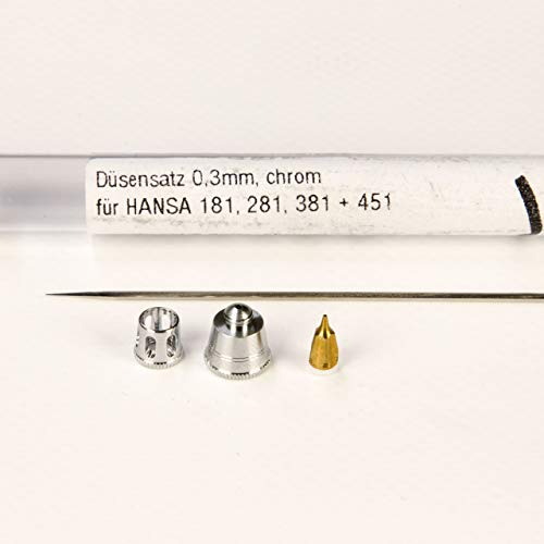 Harder & Steenbeck Düsensatz 0,3mm für Hansa 181/281/381/451 Chrom 218864 Harder & Steenbeck Düsensatz 0,3mm für Hansa 181/281/381/451 Chrom 218864 von Harder & Steenbeck