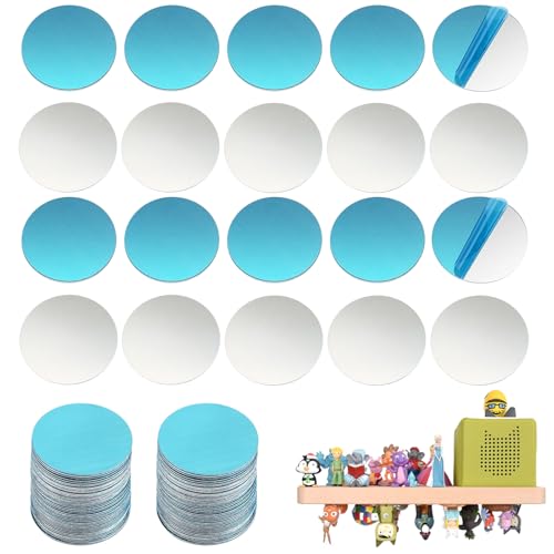 50 stück Metallplättchen Selbstklebend,Metallplatte für Magnete,Aftgrund für Magnete, Metallplatte aus Edelstahl,Dekoriere das Kinderzimmer mit Tonie-Figuren -15mm von Harewu