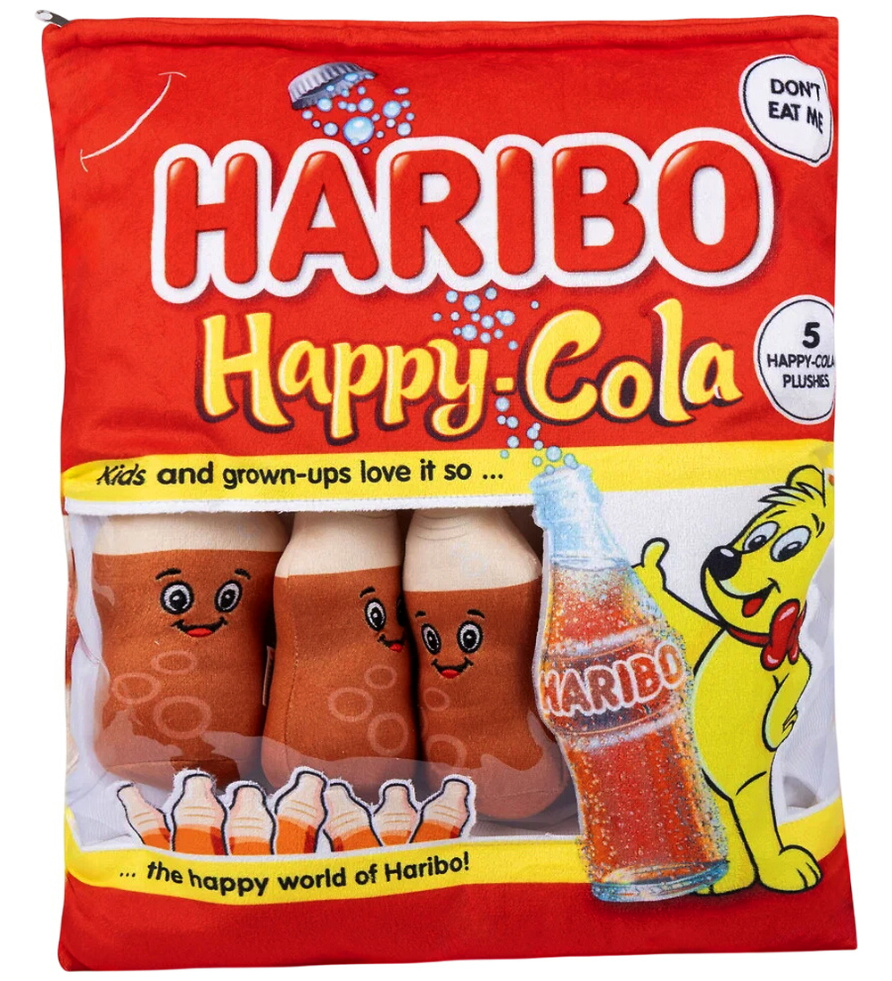 Haribo Kuscheltier - 40x33 cm - Plüschtier Friends - Cola Flasch - Haribo - One Size - Kuscheltiere von Haribo