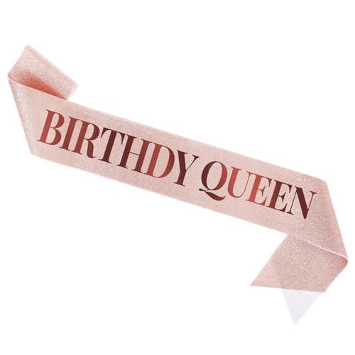 Geburtstag Schärpe Roségold Birthday Queen Sash Geburtstagsschärpe Damen Geburtstagszubehör Geburtstagskönigin Schärpe Geburtstag Schärpe Roségold Birthday Queen Sash Geburtstagsschärpe Damen Geburtstagszubehör Geburtstagskönigin Schärpe von Hariendny
