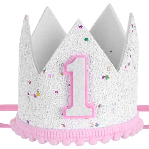 Hariendny Krone für Mädchen zum ersten Geburtstag, rosa Streuhut zum 1. Geburtstag, weicher Filz-Kostüm, Kopfbedeckung mit bunten Punkten, Handwerkskunst für Prinzessinnen-Thema Hariendny Krone für Mädchen zum ersten Geburtstag, rosa Streuhut zum 1. Geburtstag, weicher Filz-Kostüm, Kopfbedeckung mit bunten Punkten, Handwerkskunst für Prinzessinnen-Thema von Hariendny