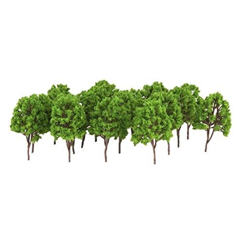 20 Plastikmodell Bäume N Layout Wargame Scenery Diorama 7,5 cm von Harilla