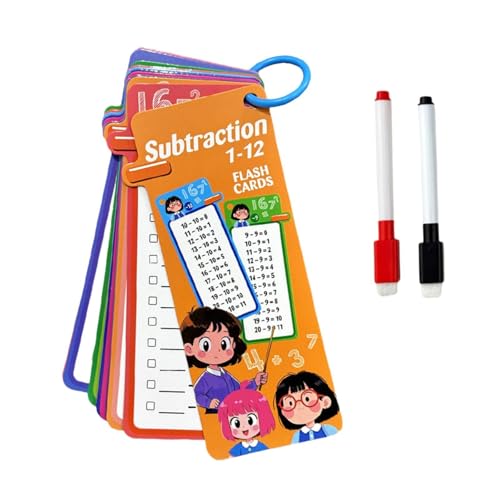 Harilla 0-12 Tischmathematikkarten Home Learning Aids Compact Design Rundete Kanten für den Lehrer 3.1x7inch Tränenwiderstand 15 Karte, Subtraktion Harilla 0-12 Tischmathematikkarten Home Learning Aids Compact Design Rundete Kanten für den Lehrer 3.1x7inch Tränenwiderstand 15 Karte, Subtraktion von Harilla