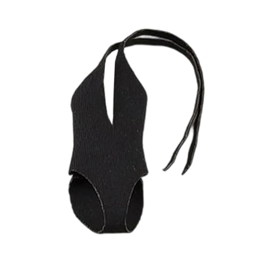 Harilla 1/12 Actionfigur Kleidung Bodysuit Damen Badeanzug Mini Stoff Fashion Dress up Puppenkleidung für 6" weibliche Körperpuppen, Schwarz von Harilla きん