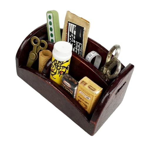 Harilla 1/12 Dollhouse Miniature Tool Box Doppelschicht Speicherlebenszene Tellieren Harilla 1/12 Dollhouse Miniature Tool Box Doppelschicht Speicherlebenszene Tellieren von Harilla