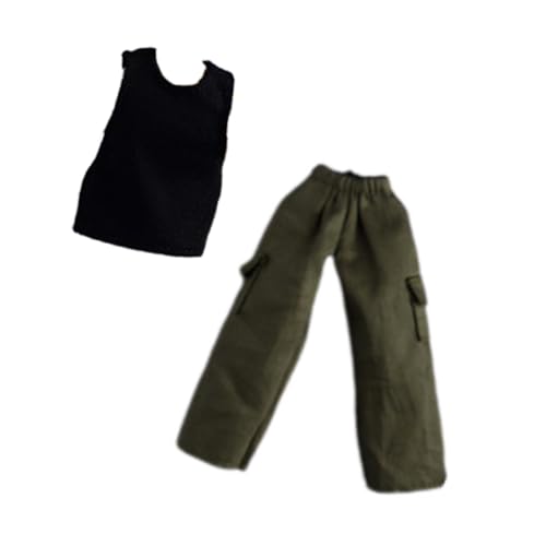 Harilla 1/12 Skala -Figur Top- und Hosen Miniaturpuppenkostüm Lose Figur Kleidung für 6 '' Actionfiguren Zubehör, mit Weste Harilla 1/12 Skala -Figur Top- und Hosen Miniaturpuppenkostüm Lose Figur Kleidung für 6 '' Actionfiguren Zubehör, mit Weste von Harilla