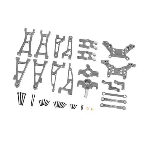 Harilla 1/16 RC -Auto -Upgrade -Set CNC -Metallmodifikation Sturdes Teile Lenkanordnung für 16207 RC -Fahrzeuge Hobbymodell ersetzen, Silber Harilla 1/16 RC -Auto -Upgrade -Set CNC -Metallmodifikation Sturdes Teile Lenkanordnung für 16207 RC -Fahrzeuge Hobbymodell ersetzen, Silber von Harilla