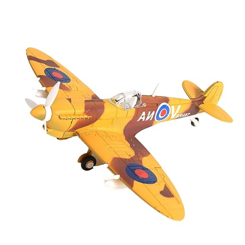 Harilla 1/48 Skala Flugzeug Modell Flugzeug Puzzle DIY Schreibtisch Dekor Flugzeug Spielzeug Flugzeug Sammlung 3D Modell Bausteine Set, Gelb von Harilla