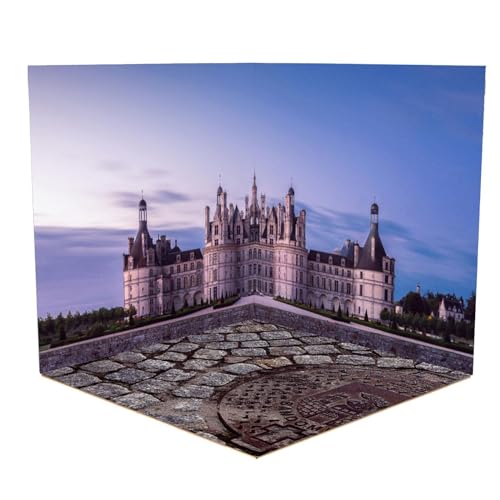 Harilla 1/6 Hintergrund-Show-Display-Organizer-Layout-Szene, Display-Simulations-Parkhintergrund für Fahrzeugszene, Mini-Druckgussauto, Schloss Harilla 1/6 Hintergrund-Show-Display-Organizer-Layout-Szene, Display-Simulations-Parkhintergrund für Fahrzeugszene, Mini-Druckgussauto, Schloss von Harilla