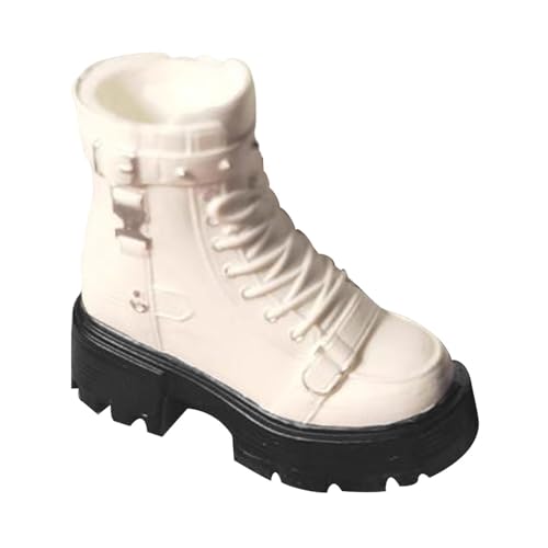 Harilla 1/6 Maßstab Actionfiguren Boots BJD Puppenschuhe für 12in Girl Puppenmodische Kollektionen 12 "Puppenstiefel Kostüme ACCS, Weiß Harilla 1/6 Maßstab Actionfiguren Boots BJD Puppenschuhe für 12in Girl Puppenmodische Kollektionen 12 "Puppenstiefel Kostüme ACCS, Weiß von Harilla