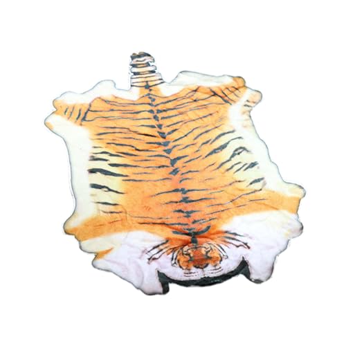 Harilla 1/6 Skala Teppich Deorative Decke Realistisches Tierdruck Minirenteppichmodell für 12 '' Actionfiguren Accessoire Kinder Erwachsene Geschenke, Tigermuster von Harilla