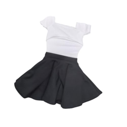 Harilla 1/6 weibliche Figur Falten -Rockanzug hohl T -Shirt und Rock Set Model Stylish Fashion Costum Miniatur Doll Kleidung ACCS, Weiß Schwarz Harilla 1/6 weibliche Figur Falten -Rockanzug hohl T -Shirt und Rock Set Model Stylish Fashion Costum Miniatur Doll Kleidung ACCS, Weiß Schwarz von Harilla