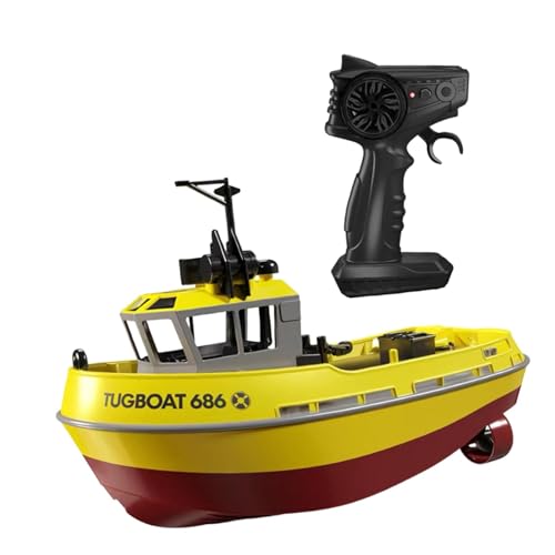 Harilla 1/72 RC Tugboat RC Boat wasserdichte Doppelmotor -Fernbedienungsschiffe Wasserspielzeug für Jungen Mädchen Kids River Wasserseen Wasserseen, Gelb Harilla 1/72 RC Tugboat RC Boat wasserdichte Doppelmotor -Fernbedienungsschiffe Wasserspielzeug für Jungen Mädchen Kids River Wasserseen Wasserseen, Gelb von Harilla