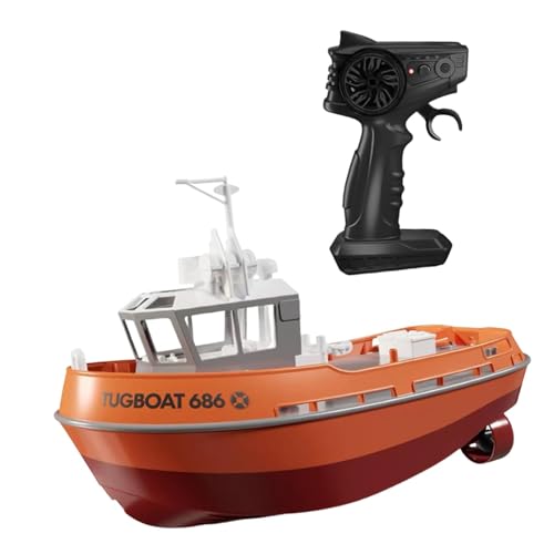 Harilla 1/72 RC Tugboat RC Boat wasserdichte Doppelmotor -Fernbedienungsschiffe Wasserspielzeug für Jungen Mädchen Kids River Wasserseen Wasserseen, Orange Harilla 1/72 RC Tugboat RC Boat wasserdichte Doppelmotor -Fernbedienungsschiffe Wasserspielzeug für Jungen Mädchen Kids River Wasserseen Wasserseen, Orange von Harilla