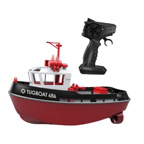 Harilla 1/72 RC Tugboat RC Boat wasserdichte Doppelmotor -Fernbedienungsschiffe Wasserspielzeug für Jungen Mädchen Kids River Wasserseen Wasserseen, Schwarz Harilla 1/72 RC Tugboat RC Boat wasserdichte Doppelmotor -Fernbedienungsschiffe Wasserspielzeug für Jungen Mädchen Kids River Wasserseen Wasserseen, Schwarz von Harilla