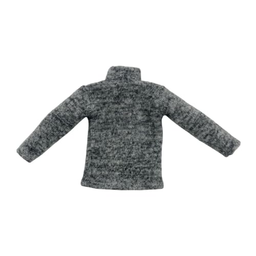 Harilla 1: 6 Strickpullover Basic Top Casual Stylish Realistic Retro Outfit Kostüm Casual Pullover für 12 Zoll Figuren Körperzubehör, Grau von Harilla