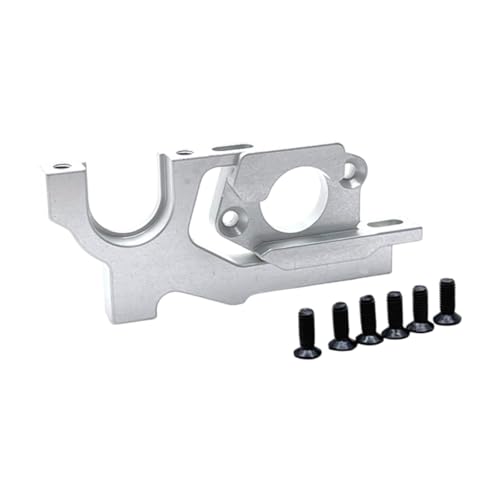 Harilla 1:10 RC -Auto -Motorhalterungsmotor Rahmen einfach zu ersetzen Hochleistungs -RC -Auto -Austausch für 104072 1/10 104001, Silber von Harilla