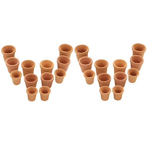 Harilla 1:12 Puppenhaus 24pcs Blumentöpfe Outdoor Gartenpflanzen Dekoration von Harilla