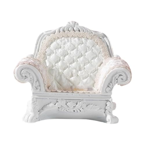 Harilla 1:12 Puppenhaus Luxuriöses Einzelsofa Miniatur 10x8,5cm Rollenspielspielzeug Vielseitig für Szenendekoration Lebensechter Schmuck-Organizer, Weiß Harilla 1:12 Puppenhaus Luxuriöses Einzelsofa Miniatur 10x8,5cm Rollenspielspielzeug Vielseitig für Szenendekoration Lebensechter Schmuck-Organizer, Weiß von Harilla