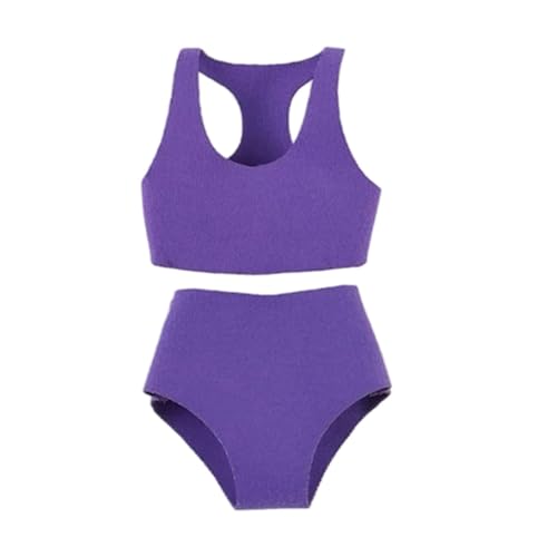 Harilla 1:12 Sport-Tanktop-Shorts-Set, Miniatur-Puppenmodell-Kleidung, modische Ankleide-Mini-Kleidung für 6 Zoll weibliche Actionfiguren, Hellviolett Harilla 1:12 Sport-Tanktop-Shorts-Set, Miniatur-Puppenmodell-Kleidung, modische Ankleide-Mini-Kleidung für 6 Zoll weibliche Actionfiguren, Hellviolett von Harilla