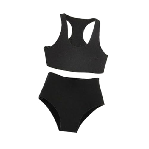 Harilla 1:12 Sport-Tanktop-Shorts-Set, Miniatur-Puppenmodell-Kleidung, modische Ankleide-Mini-Kleidung für 6 Zoll weibliche Actionfiguren, Schwarz Harilla 1:12 Sport-Tanktop-Shorts-Set, Miniatur-Puppenmodell-Kleidung, modische Ankleide-Mini-Kleidung für 6 Zoll weibliche Actionfiguren, Schwarz von Harilla